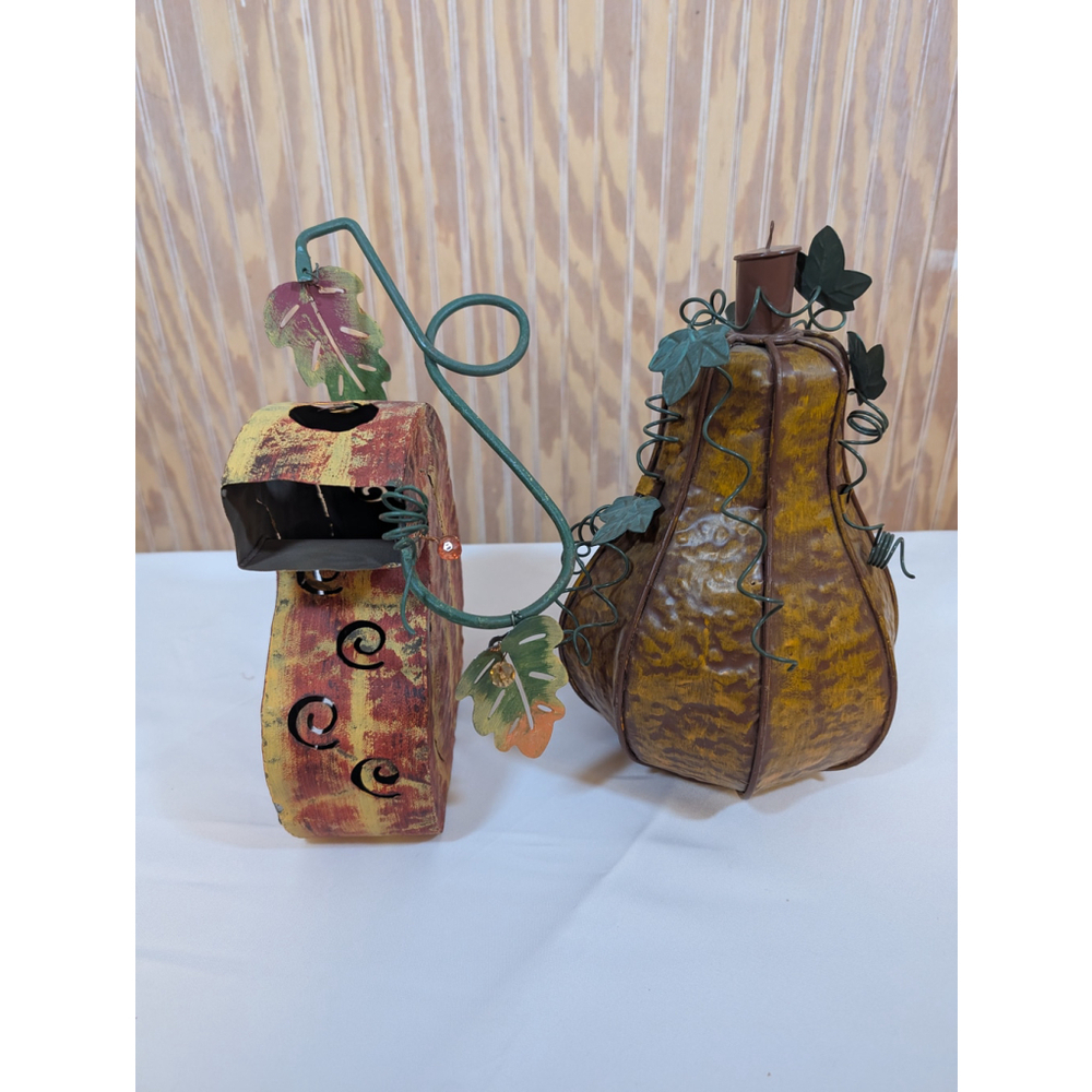 Fall Home Decor Metal Oversized Squash / Gourds - Picture 4 of 9